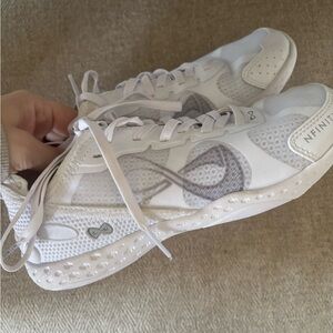NFINITY White Athletic Shoes with Breathable Mesh